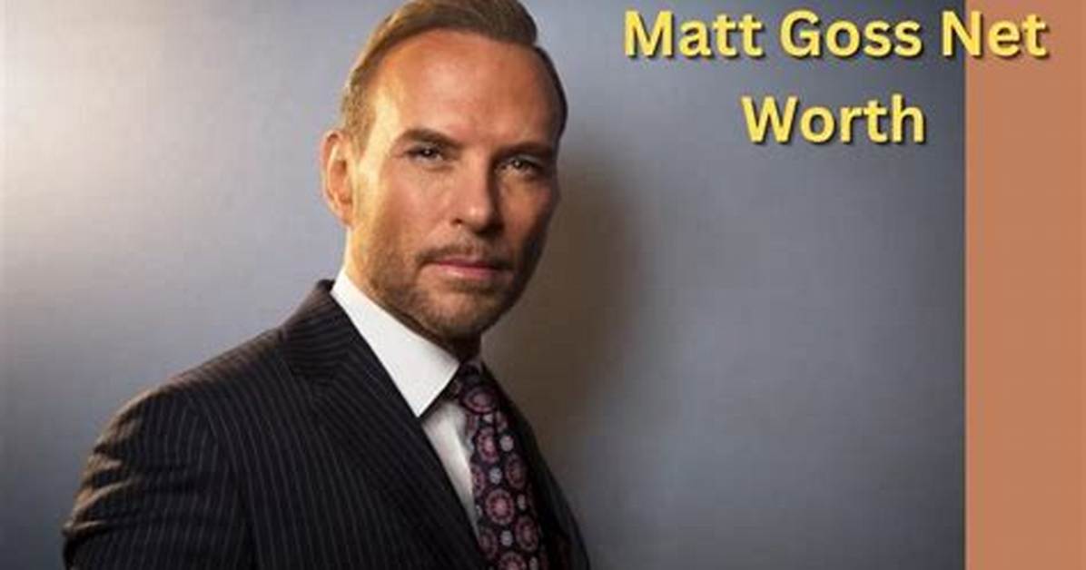 Anton Goss Net Worth
