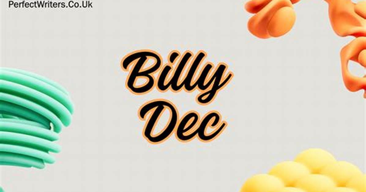 Billy Dec Net Worth