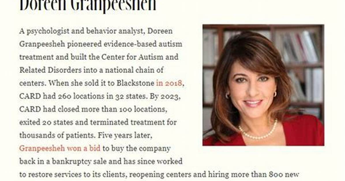 Doreen Granpeesheh Net Worth