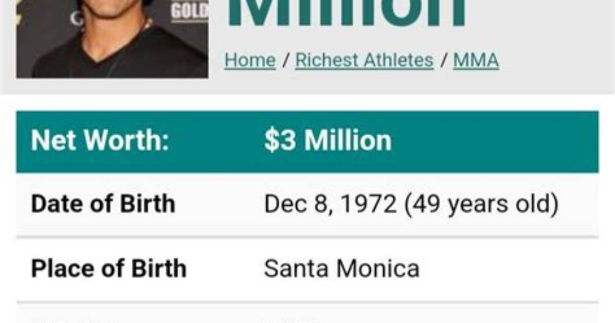 Frank Shamrock Net Worth