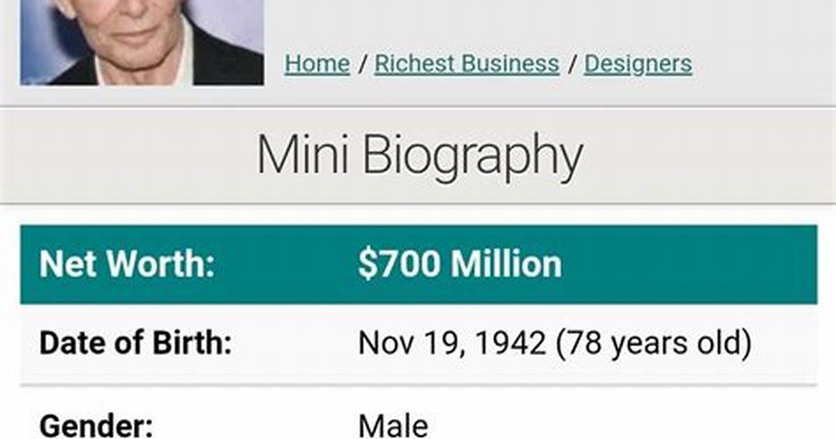 Gene Klein Net Worth