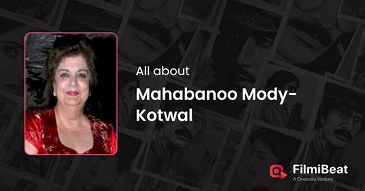 Mahabanoo Mody-Kotwal Net Worth