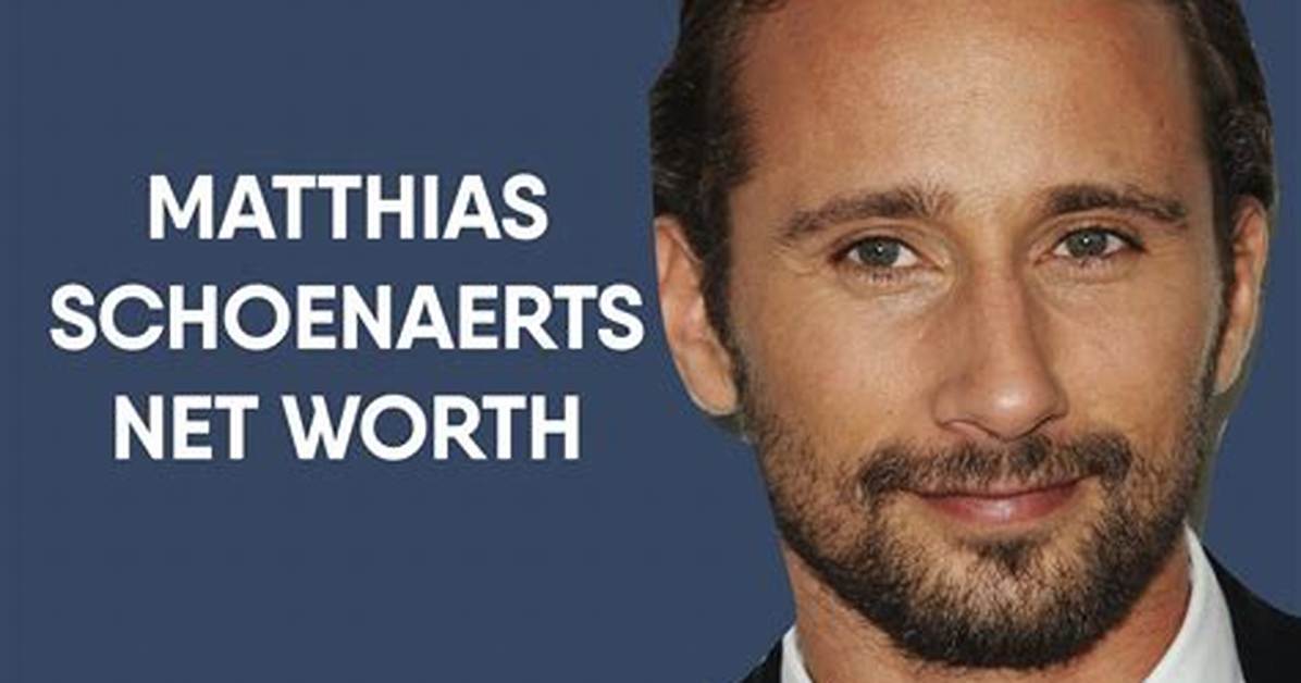 Matthias Schoenaerts Net Worth
