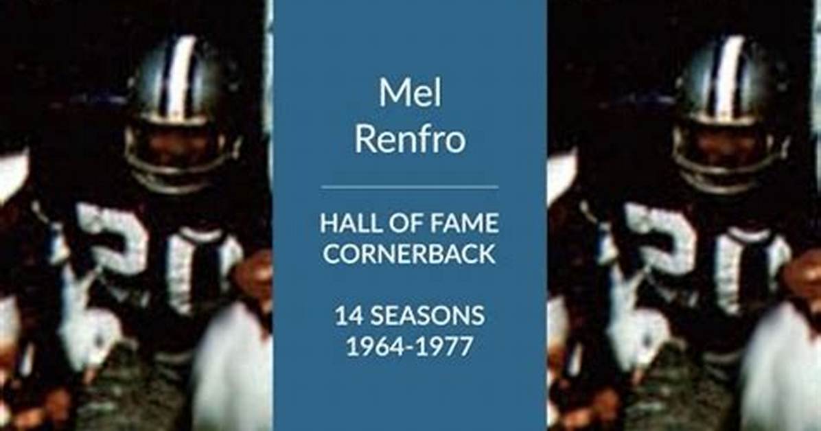 Mel Renfro Net Worth