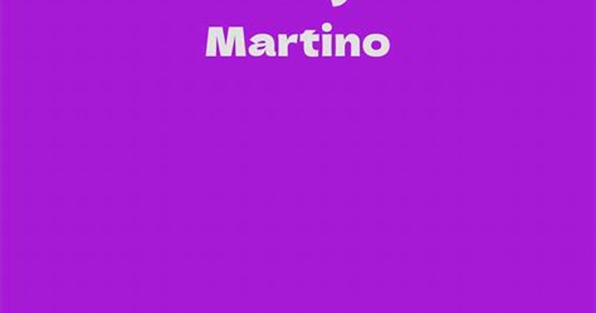 Tony Martino Net Worth